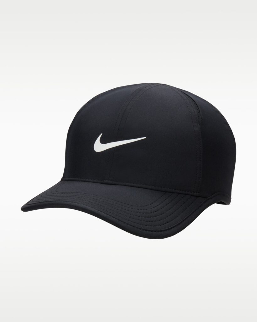Nike Dri-FIT Club Unstructured Featherlight Cap - Black/White - Size XS/S