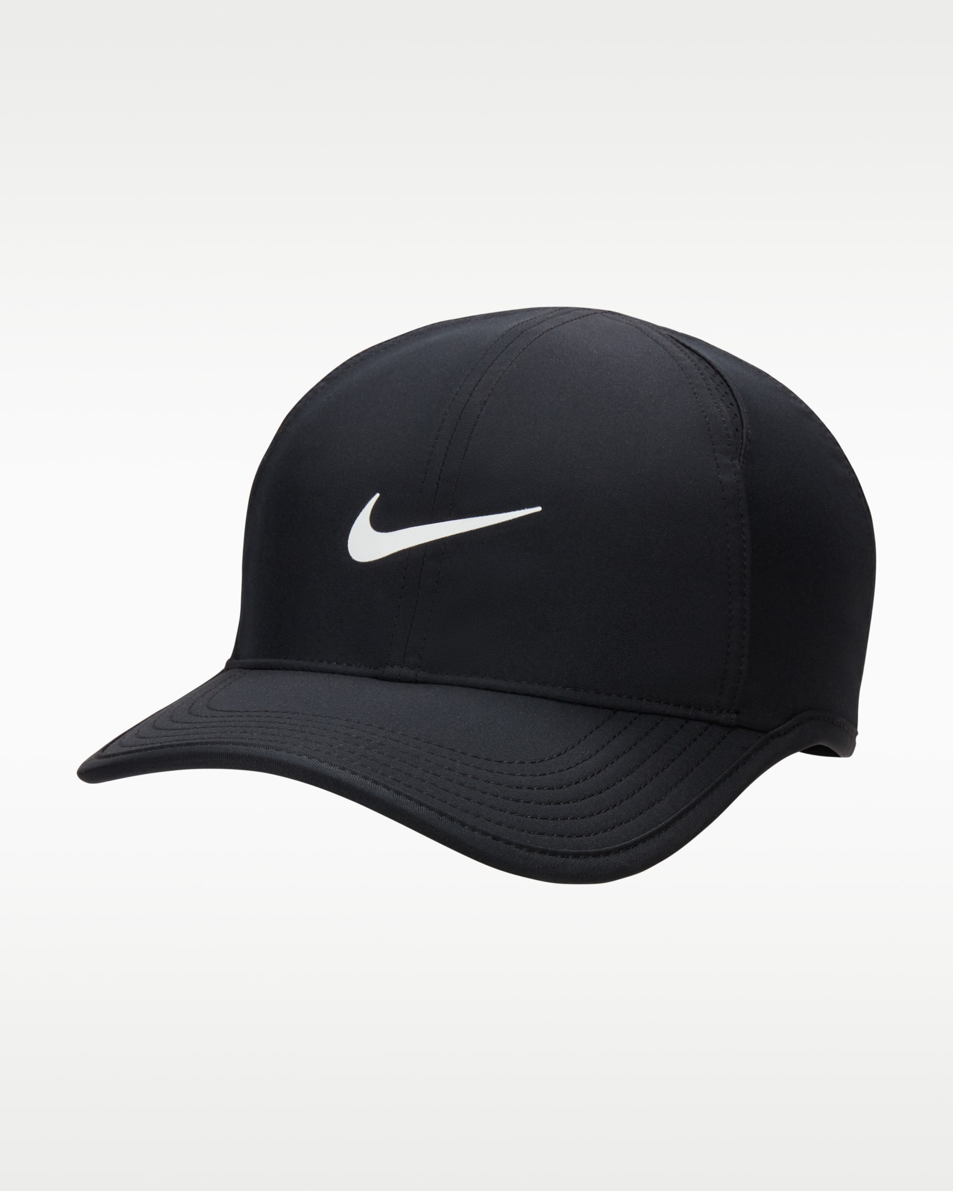 Nike Dri-FIT Club Unstructured Featherlight Cap - Black/White - Size XS/S - Imagem 3