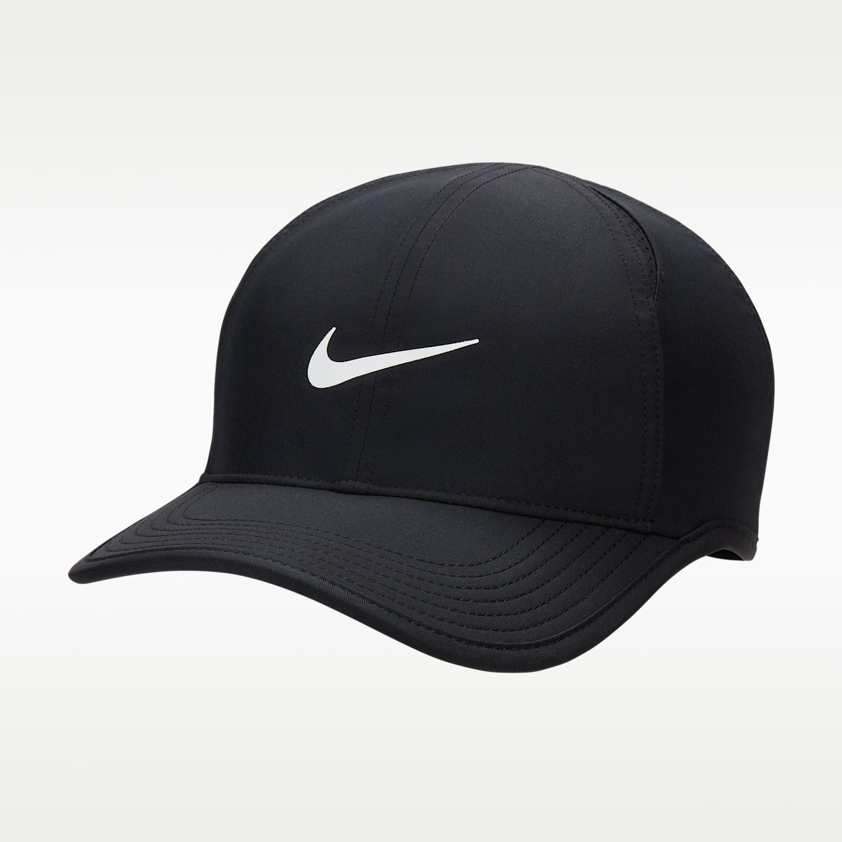 Nike Dri-FIT Club Unstructured Featherlight Cap - Black/White - Size XS/S - Imagem 4
