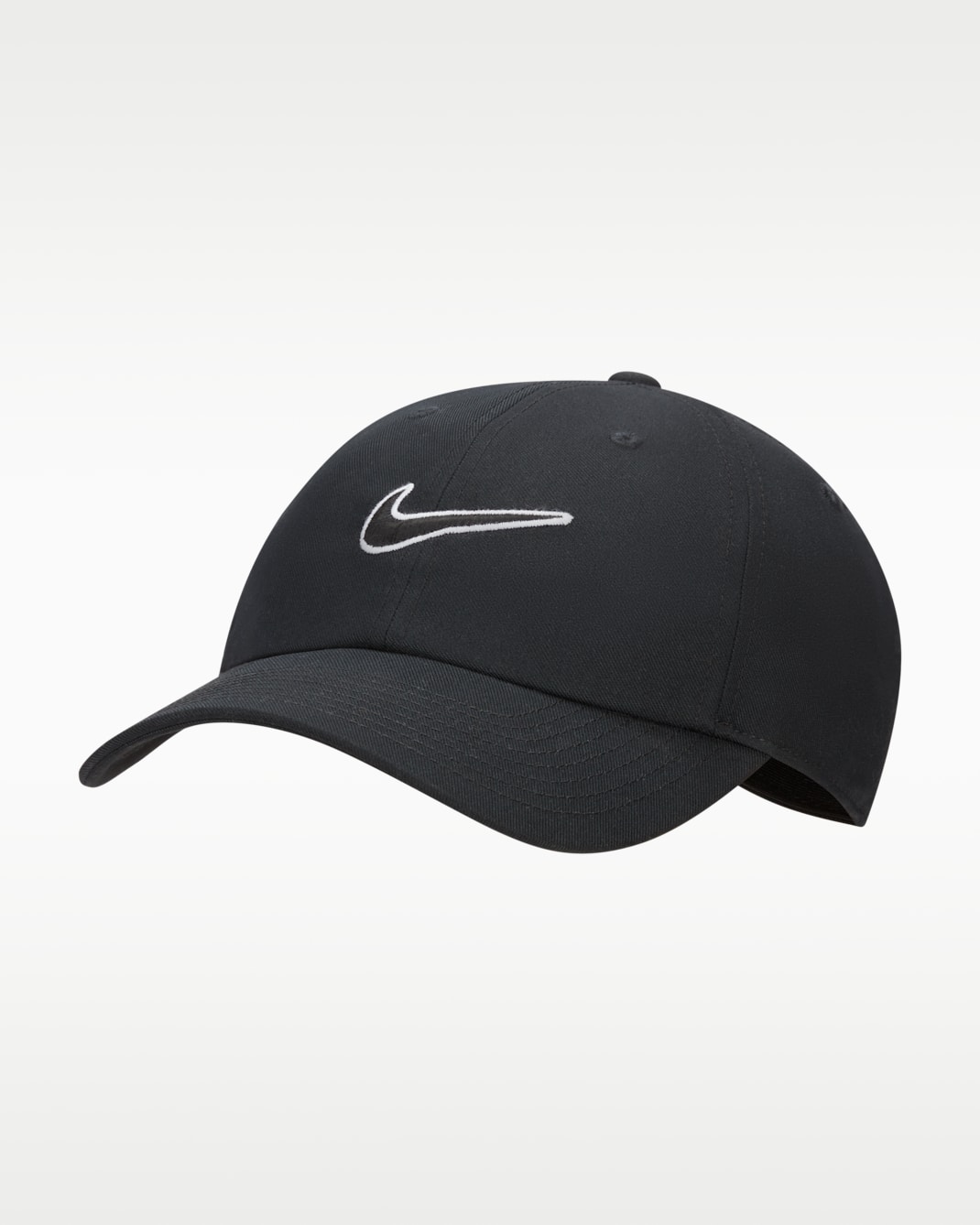 Nike Club Unstructured Swoosh Cap - Black/Black - Size S/M - Imagem 2