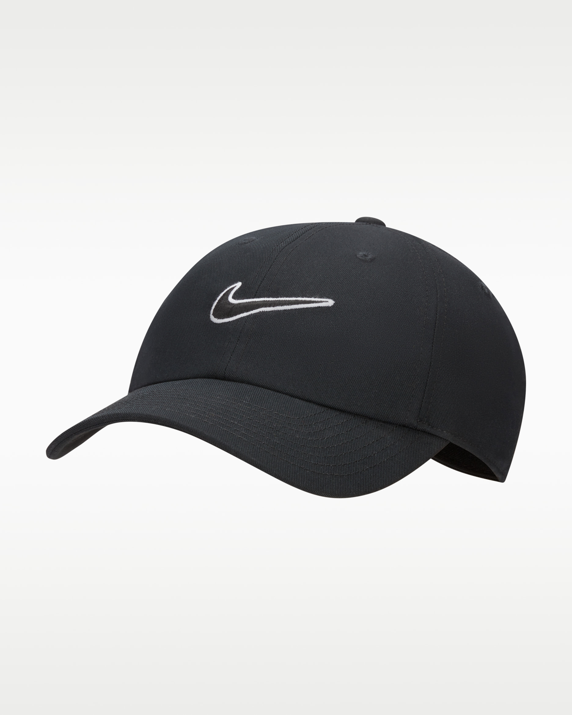 Nike Club Unstructured Swoosh Cap - Black/Black - Size S/M - Imagem 3