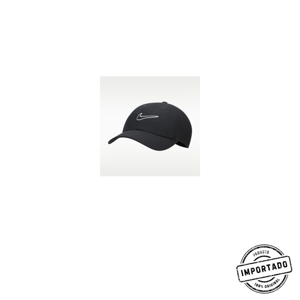 Nike Club Unstructured Swoosh Cap - Black/Black - Size S/M