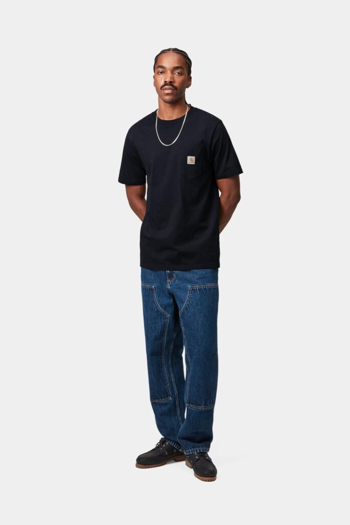 Carhartt WIP Pocket – Camiseta com Bolso (Azul-marinho)