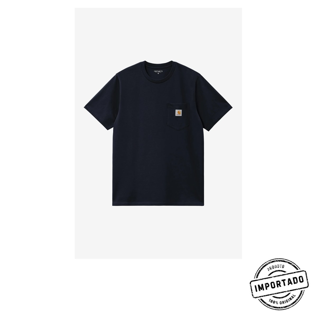 Carhartt WIP Pocket – Camiseta com Bolso (Azul-marinho) - Imagem 1