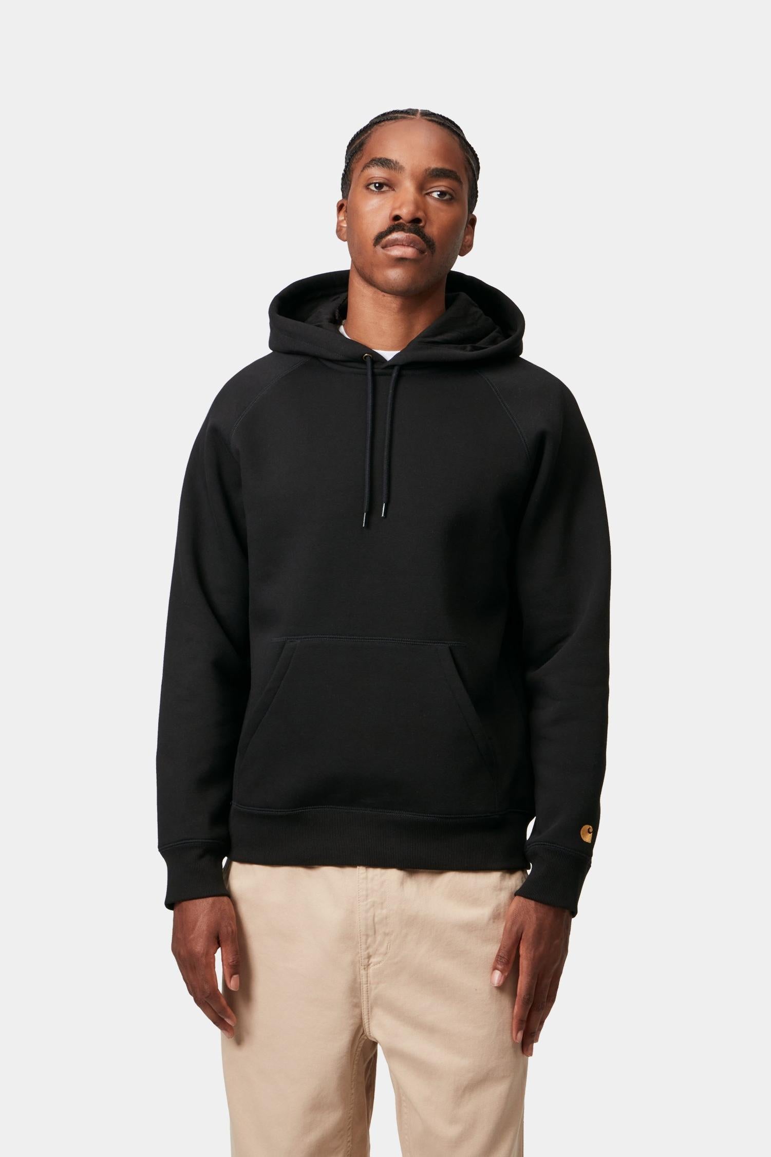 Carhartt WIP Chase – Moletom com Capuz (Preto) - Imagem 2