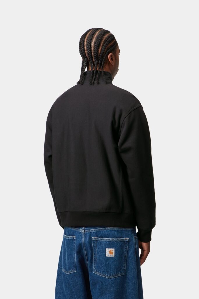 Carhartt WIP American Script – Moletom Meio Zíper (Preto)