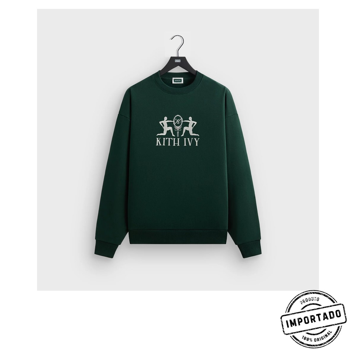 Kith Ivy Vintage – Moletom Careca (Verde) - Imagem 1