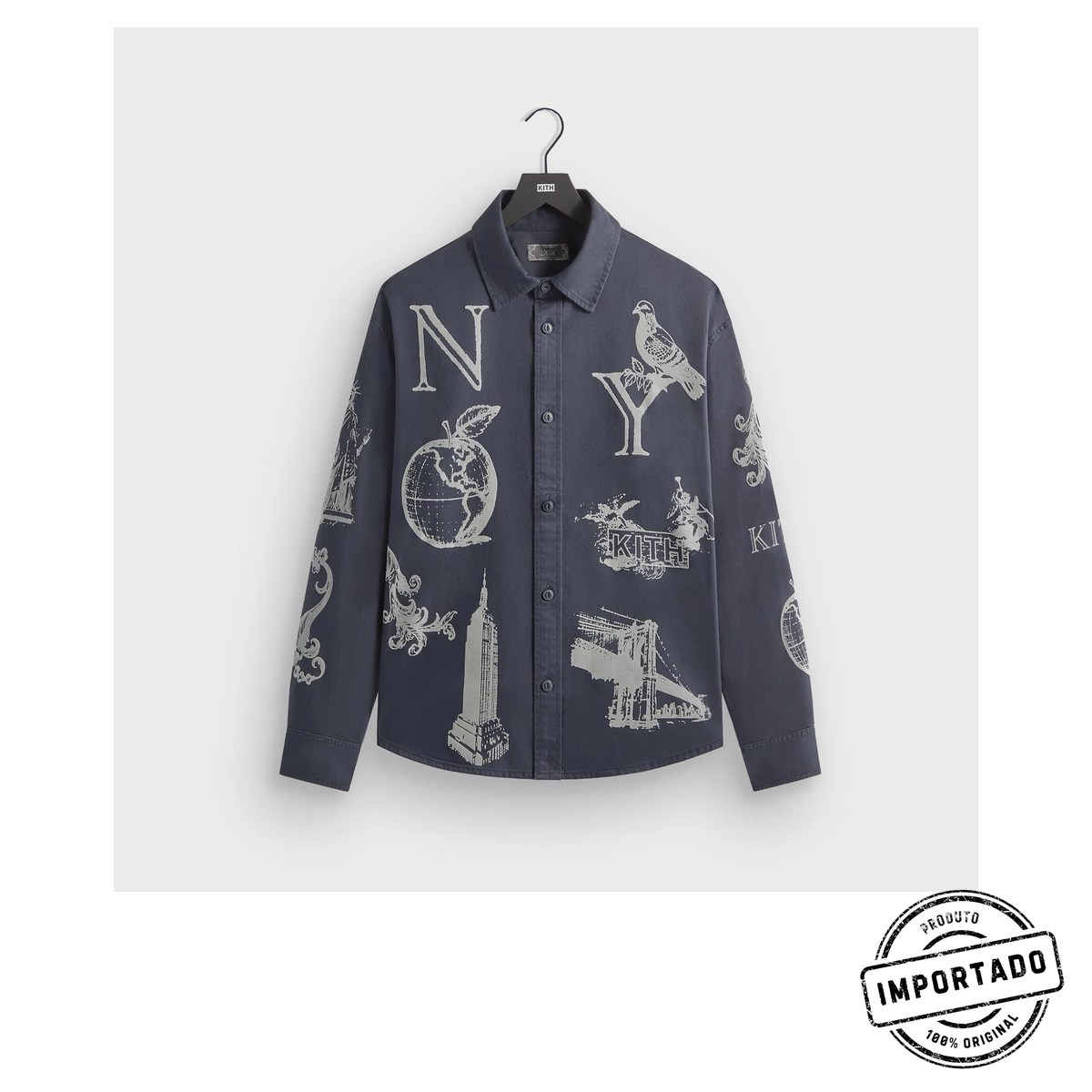 Kith NY Symbols Apollo – Camisa Estampada (Nocturnal) - Imagem 1