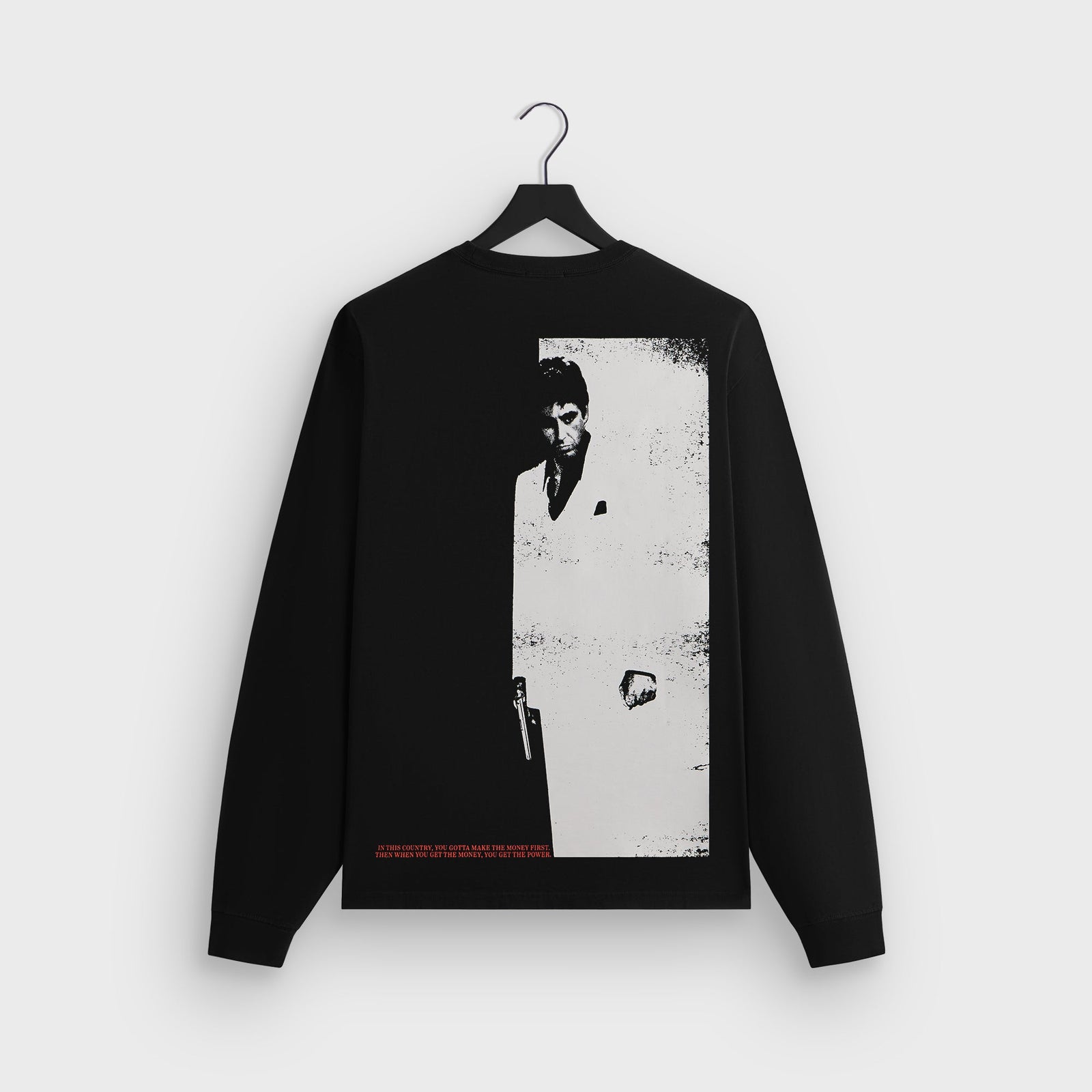 Kith for Scarface Tony Montana – Camiseta Manga Longa (Preta) - Imagem 2