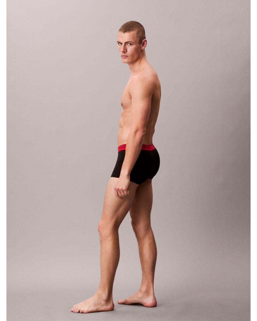 Calvin Klein Microfiber Stretch – Cueca Trunk Cintura Baixa (Kit com 3)