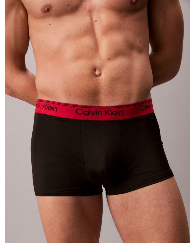 Calvin Klein Microfiber Stretch – Cueca Trunk Cintura Baixa (Kit com 3)