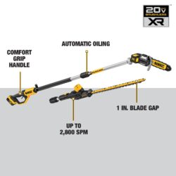 Dewalt DCKO86M1 20V Max* Cordless Pole Saw And Pole Hedge Trimmer Combo Kit - Imagem 2