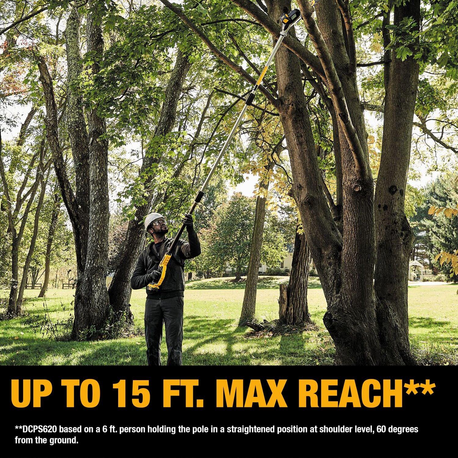 Dewalt DCKO86M1 20V Max* Cordless Pole Saw And Pole Hedge Trimmer Combo Kit - Imagem 3