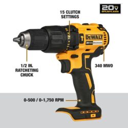 DEWALT 6-Tool 20-Volt Max Brushless Power Tool Combo Kit with Soft Case (2-Batteries and charger Included) - Imagem 3