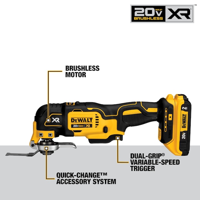 DEWALT 6-Tool 20-Volt Max Brushless Power Tool Combo Kit with Soft Case (2-Batteries and charger Included)