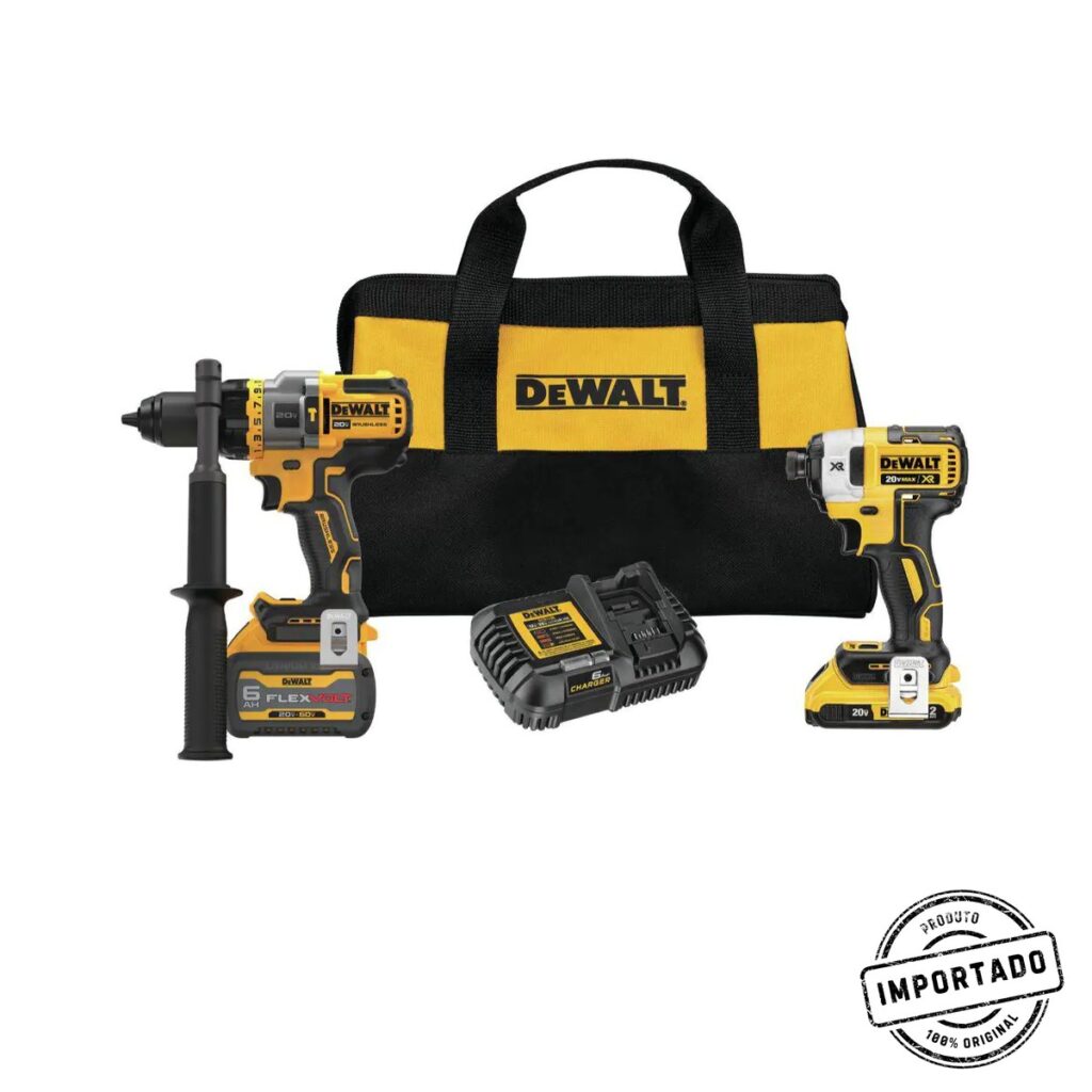 DEWALT 20V MAX Cordless Brushless Hammer Drill/Driver 2 Tool Combo Kit with FLEXVOLT ADVANTAGE DCK2100D1T1