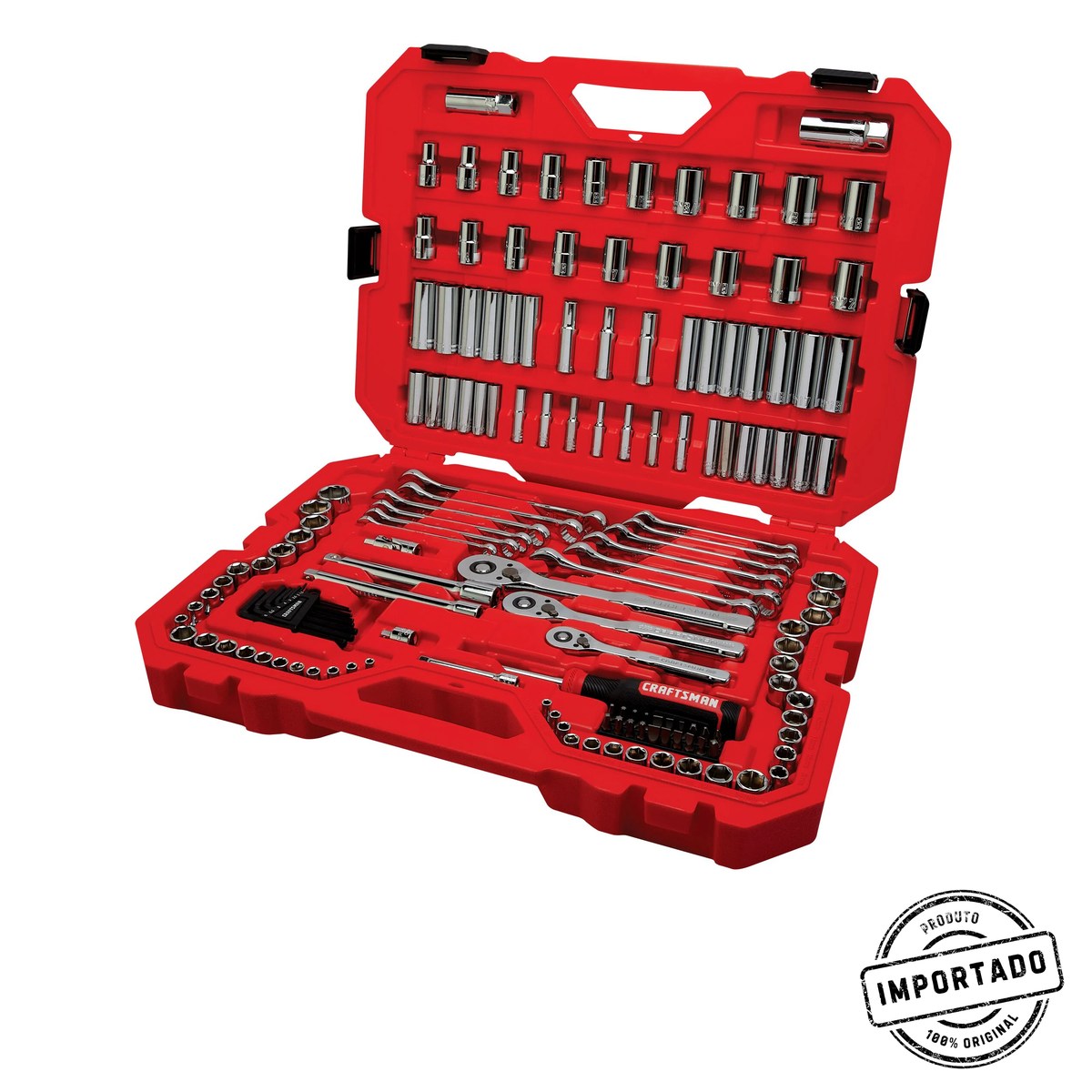 CRAFTSMAN – Jogo de Ferramentas Mecânicas Métrico e SAE com Maleta (159 Peças) - Imagem 1