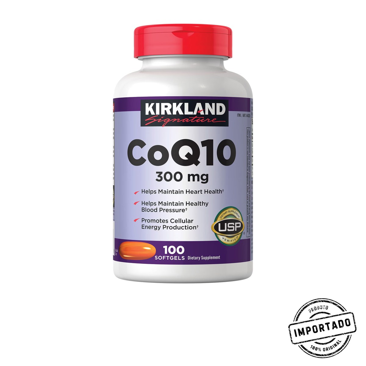 Kirkland Signature CoQ10 300 mg., 100 Softgels - Imagem 1