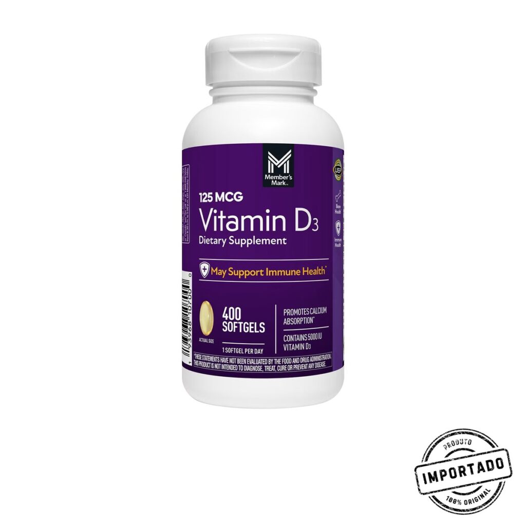Member's Mark Vitamin D3 Softgels, 125 mcg, 400 ct.