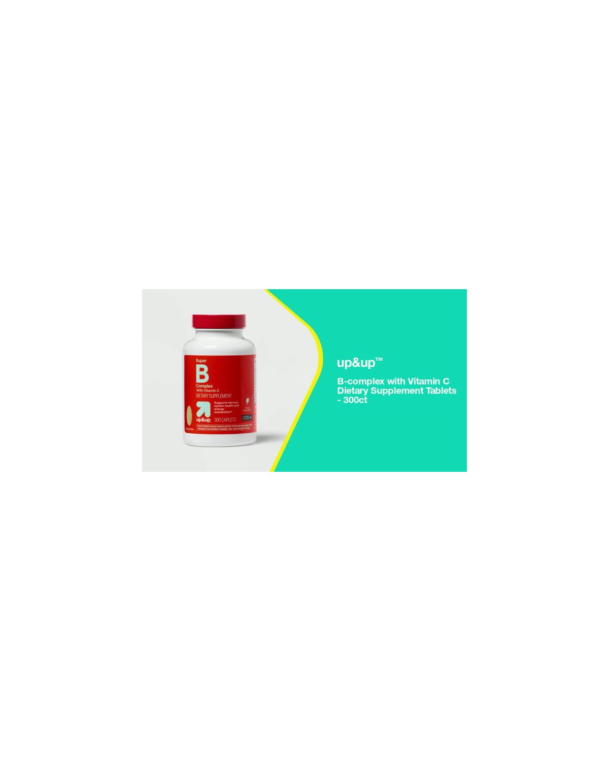 up&up Complexo B com Vitamina C — 300 Comprimidos - Imagem 2