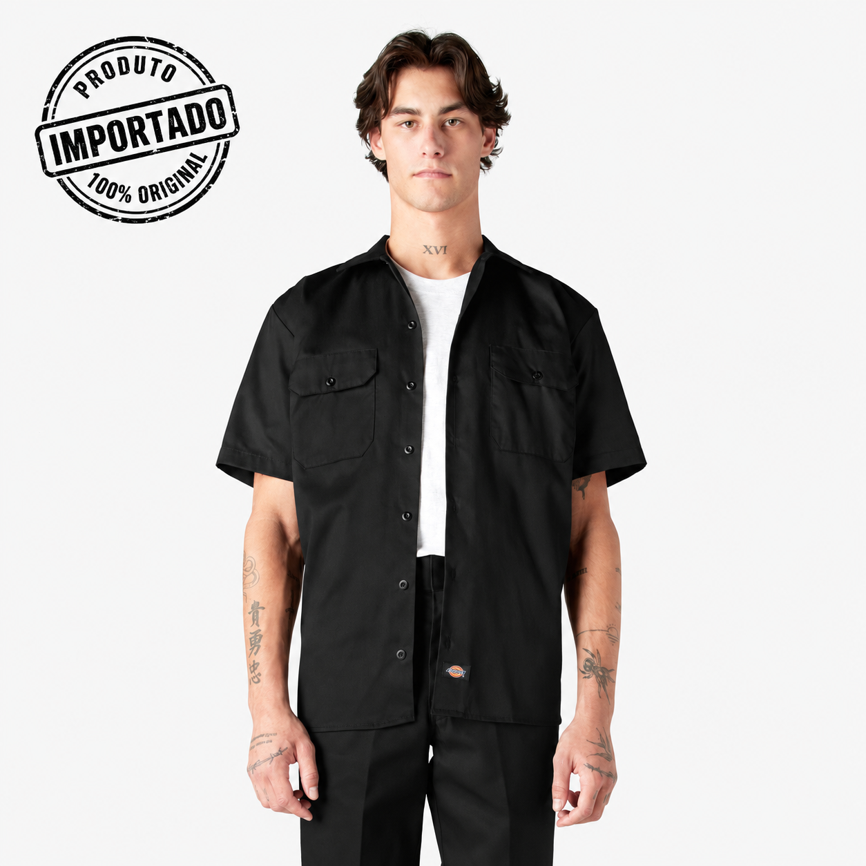 Dickies 1574 – Camisa de Trabalho Masculina Manga Curta - Imagem 1