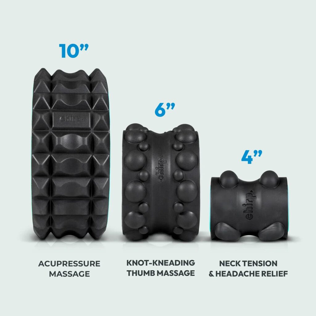 Chirp Wheel XR – Kit com 3 Rodas de Massagem