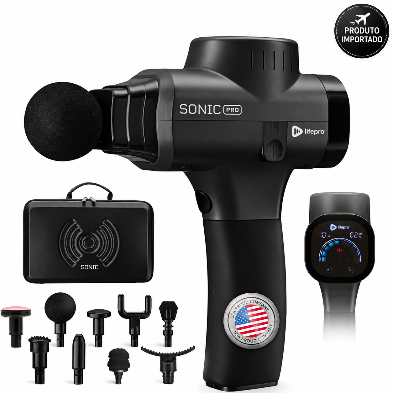 LifePro Sonic Pro – Massageador Muscular Portátil - Imagem 1
