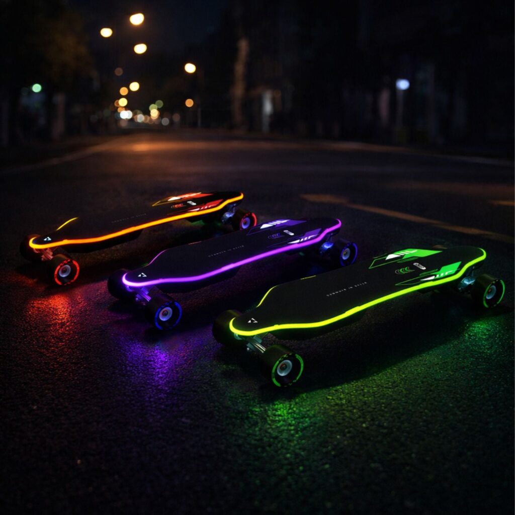 MEEPO Voyager X Glow – Skate Elétrico RGB