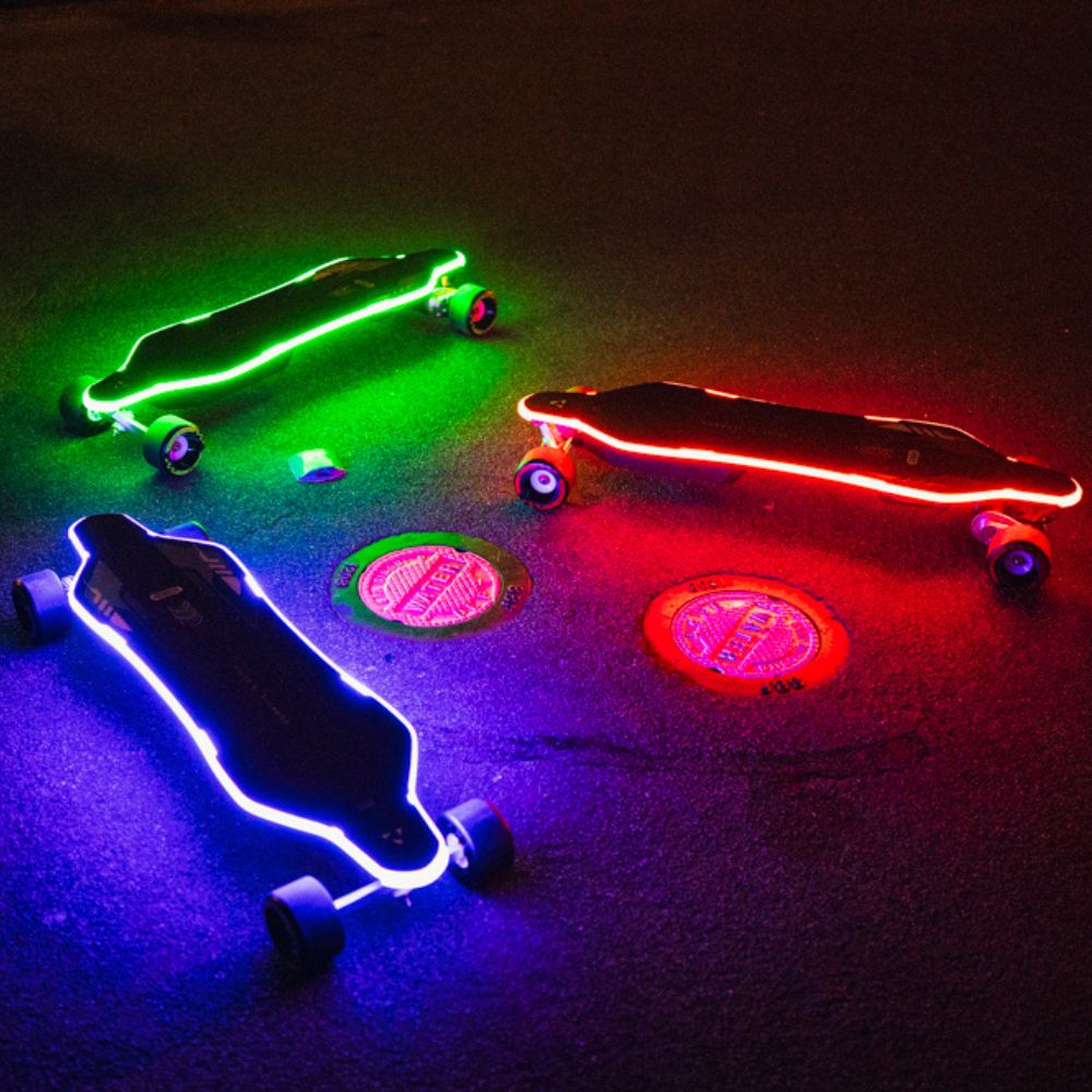 MEEPO Voyager X Glow – Skate Elétrico RGB