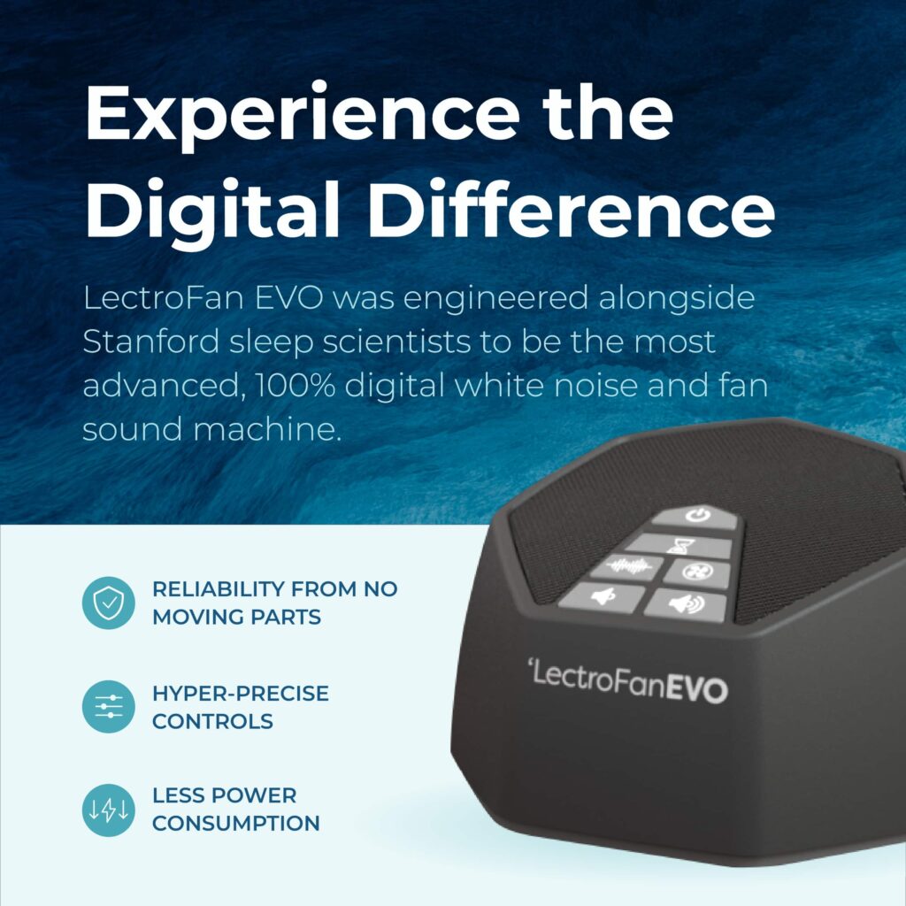 LectroFan EVO – Gerador de Sons para Sono e Concentração
