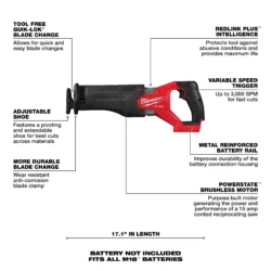 Milwaukee M18 Fuel 18V Lithium Ion Brushless Cordless Combo Kit W 2 5 0 Ah Battery Charger Packout Tool Box 4 Tool 3697 24Po - Imagem 11