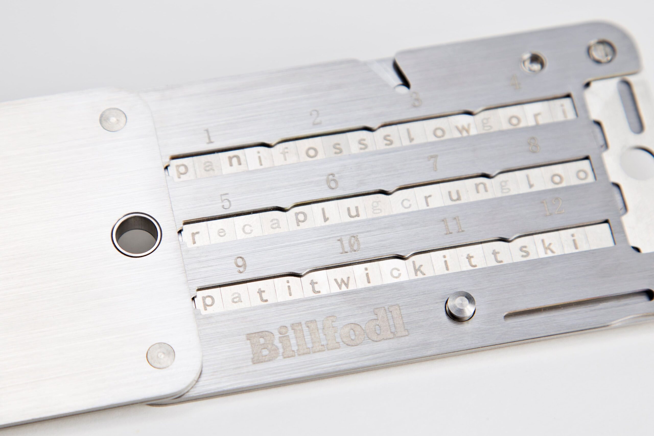 Billfodl – Backup de Frase de Recuperação em Aço Inoxidável - Imagem 4