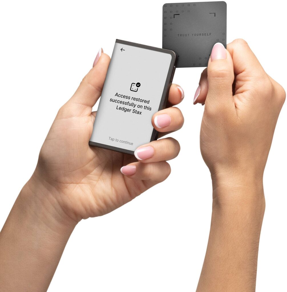 Ledger Stax com Folio e Recovery Key – Carteira Física para Criptomoedas