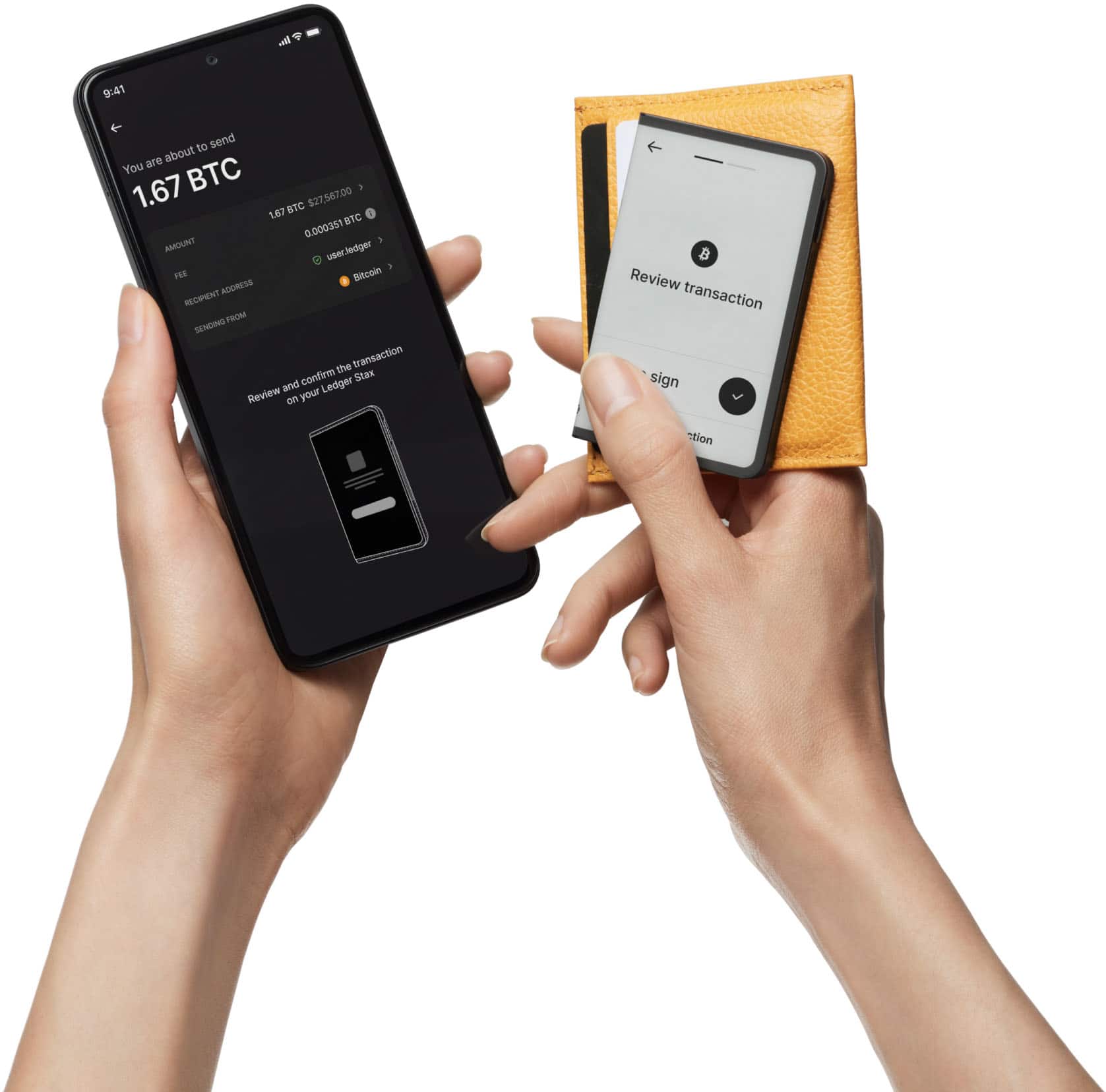 Ledger Stax com Folio e Recovery Key – Carteira Física para Criptomoedas - Imagem 5