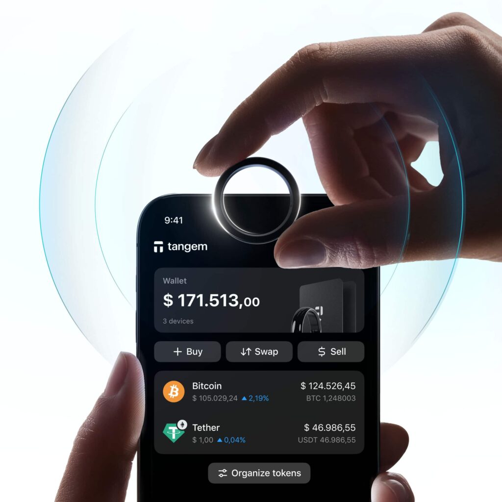 Tangem Ring – Anel Carteira Física para Criptomoedas