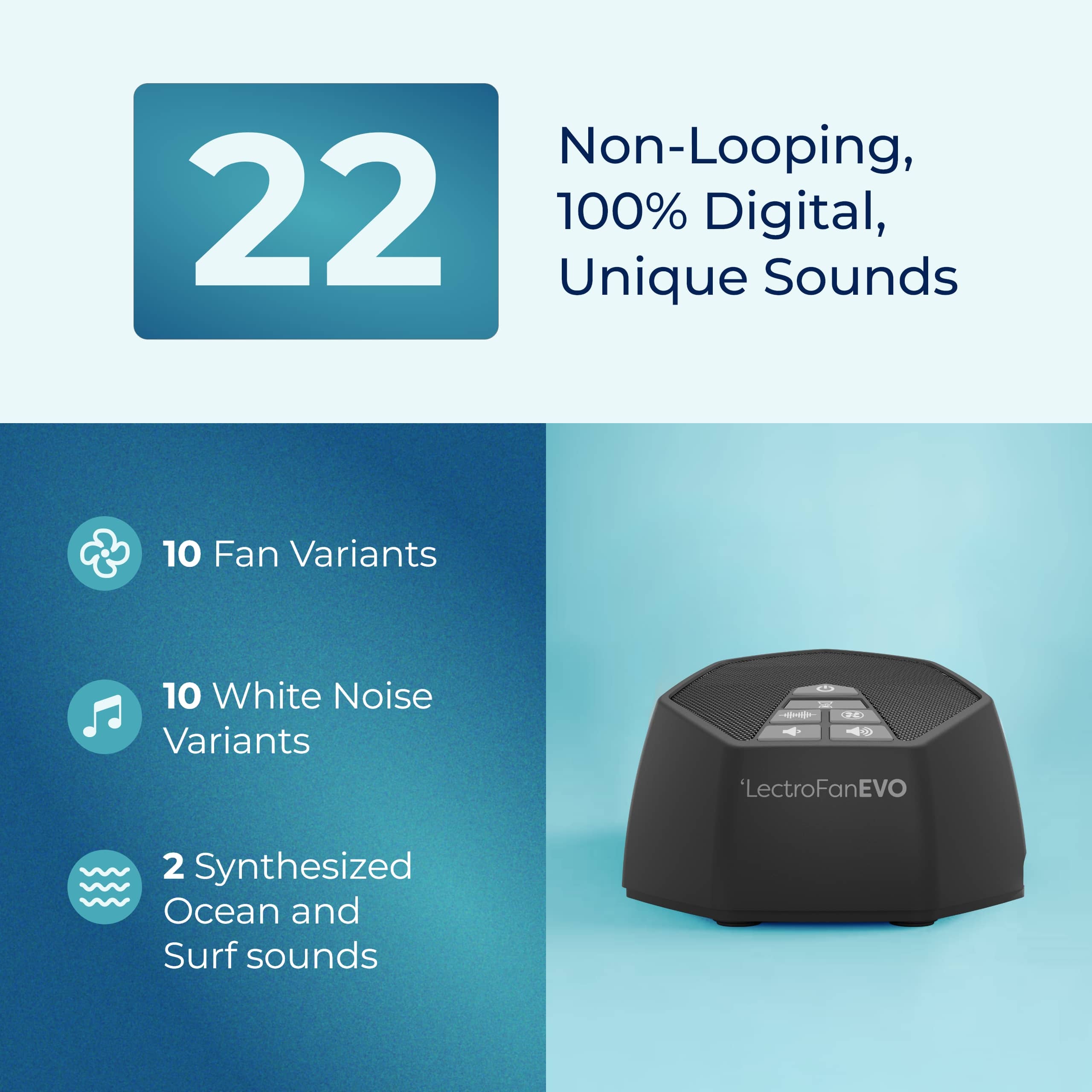 LectroFan EVO – Gerador de Sons para Sono e Concentração - Imagem 5