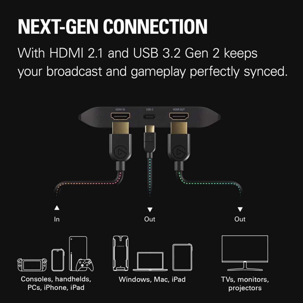 Elgato Game Capture 4K X – Placa de Captura 4K