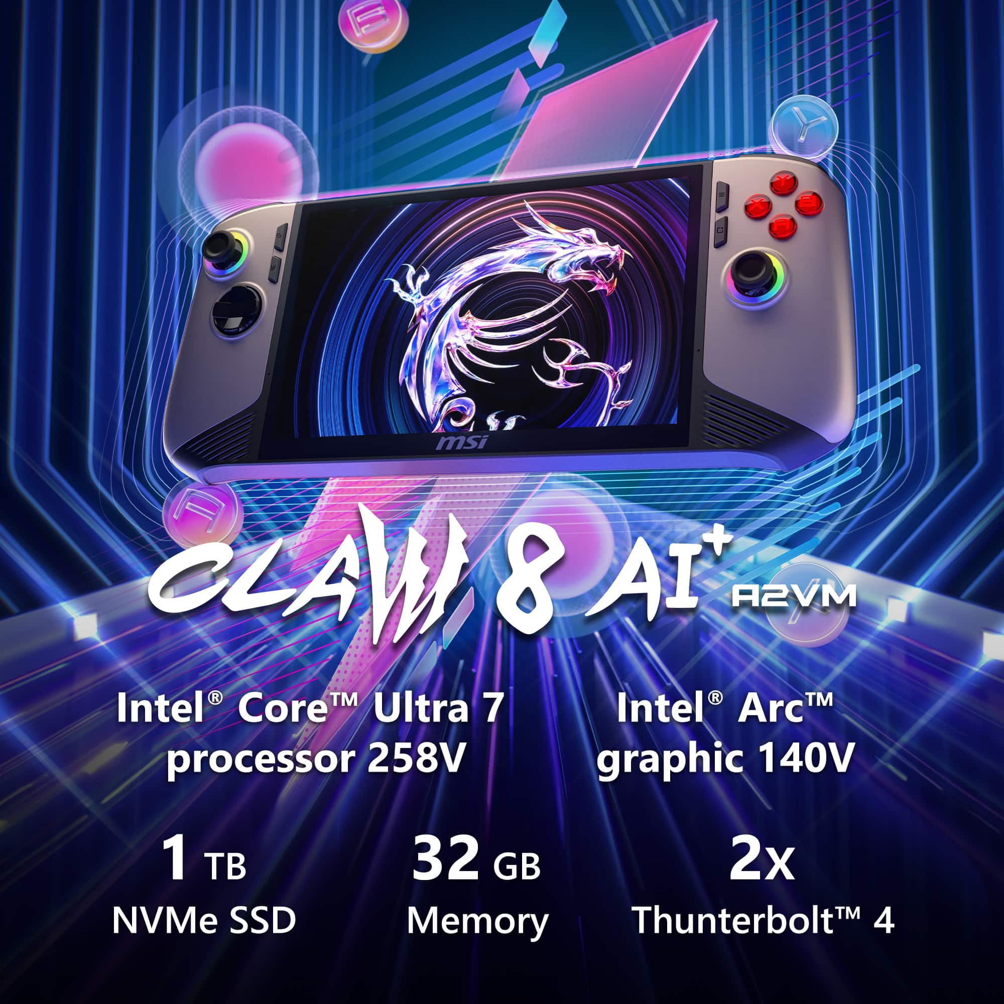 MSI Claw 8 AI+ 32 GB 1 TB - Imagem 3