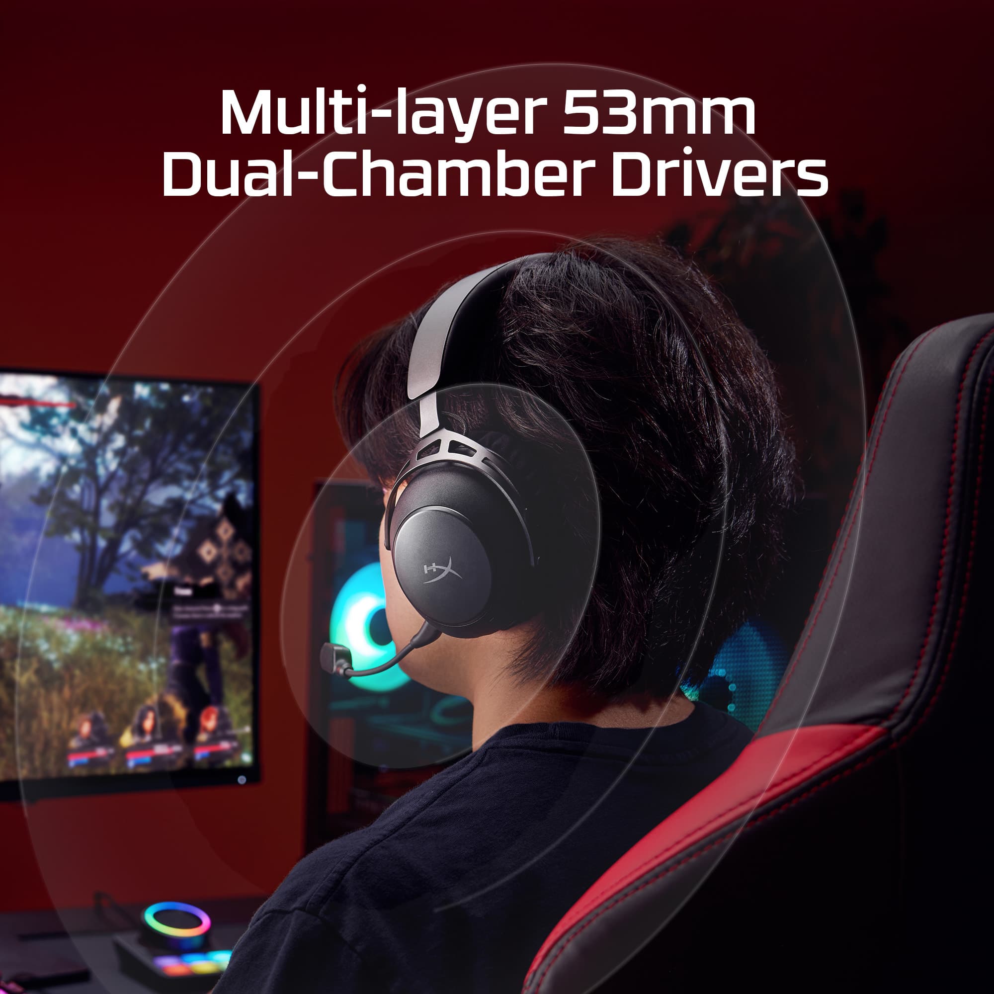 HyperX Cloud Alpha 2 Wireless – Headset Gamer sem Fio - Imagem 5