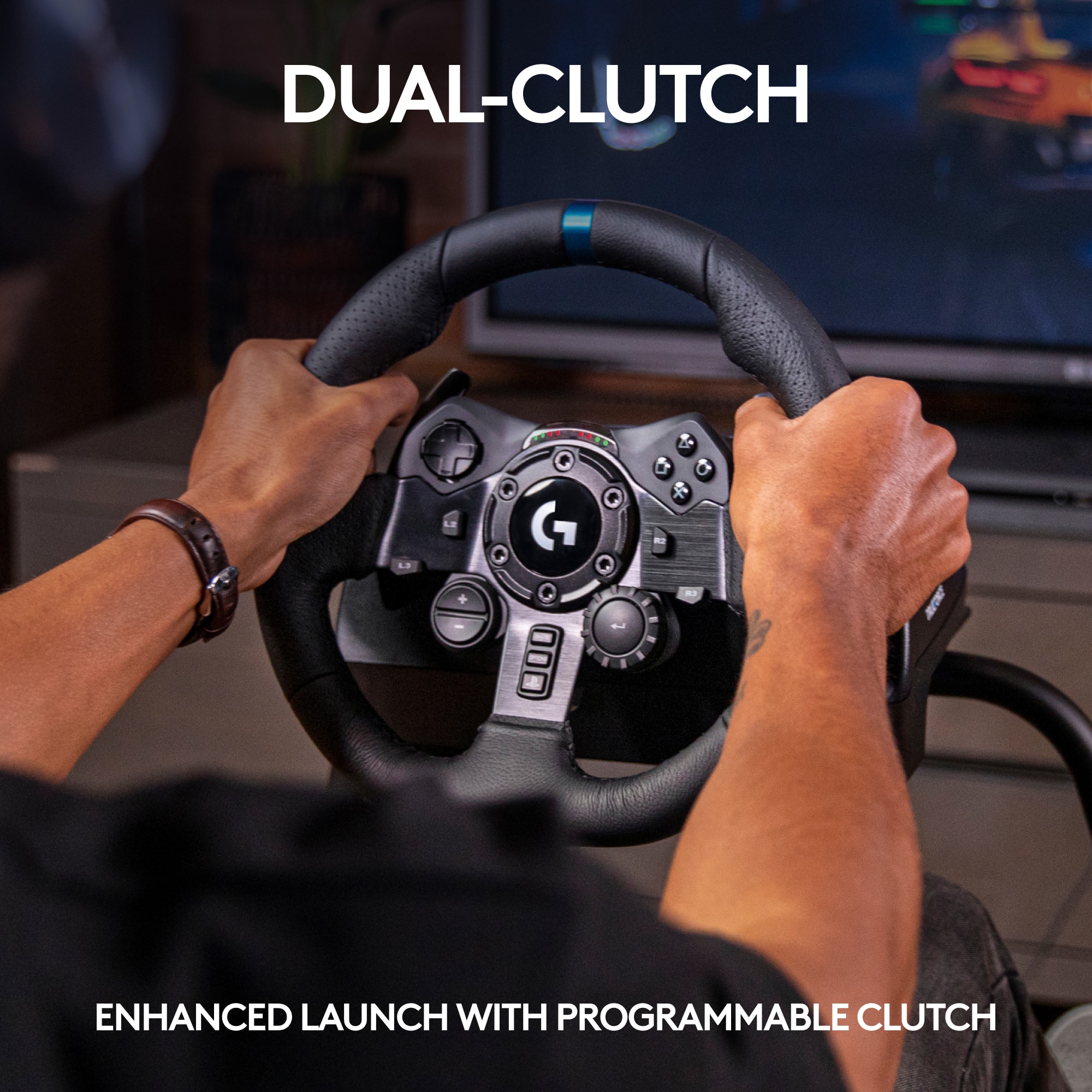 Logitech G G923 com pedais para PS5 PS4 e PC - Imagem 6