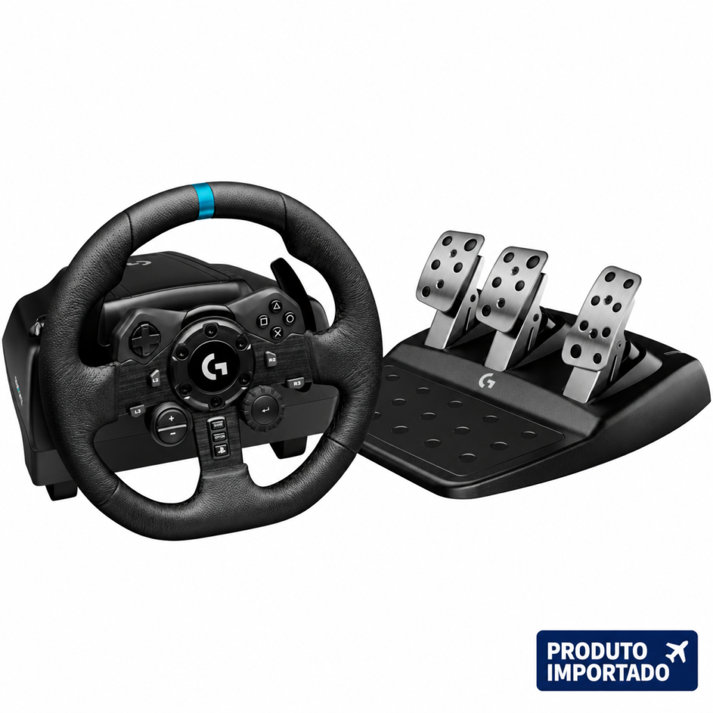 Logitech G G923 com pedais para PS5 PS4 e PC