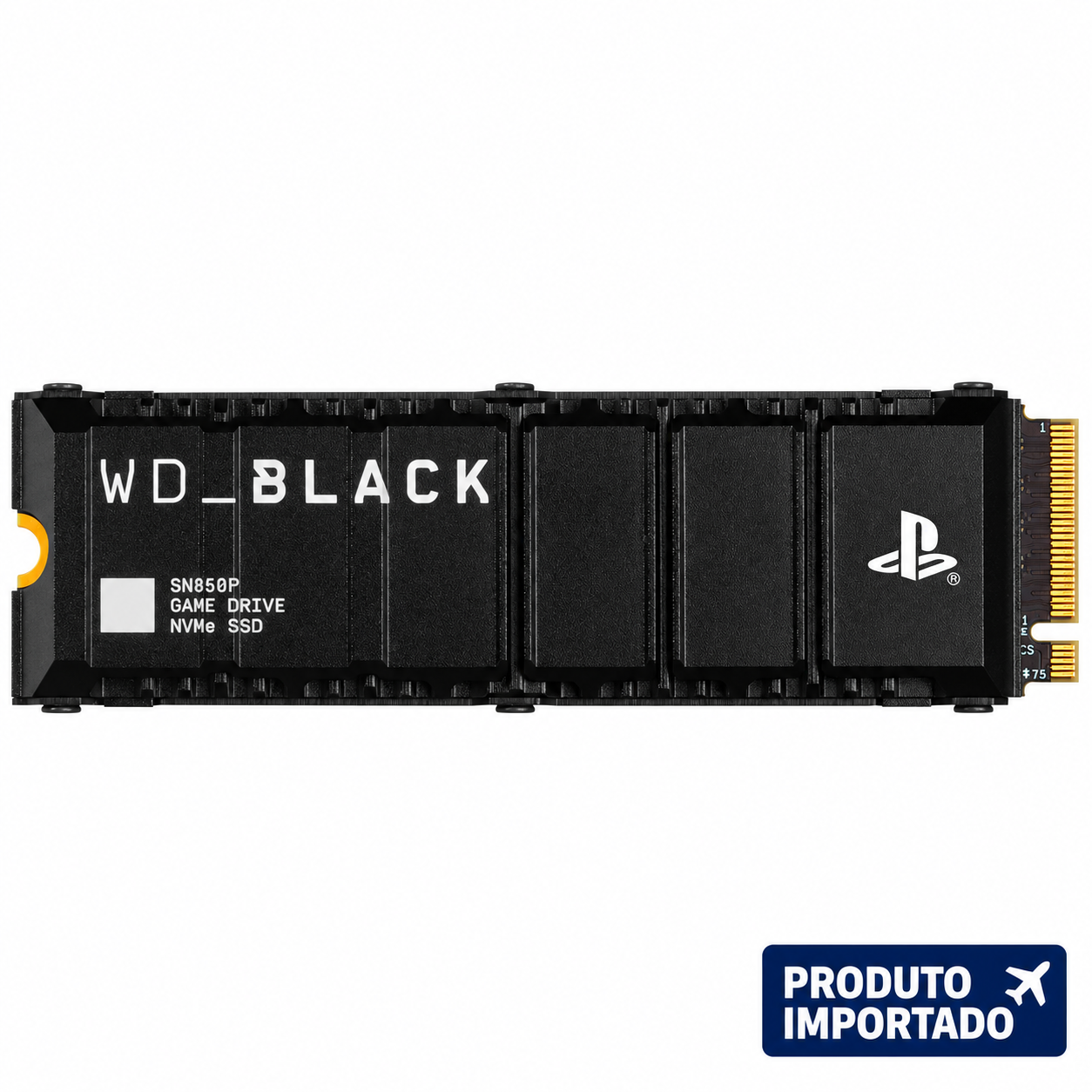 WD_BLACK SN850P 2 TB – SSD NVMe com Dissipador para PS5 - Imagem 1