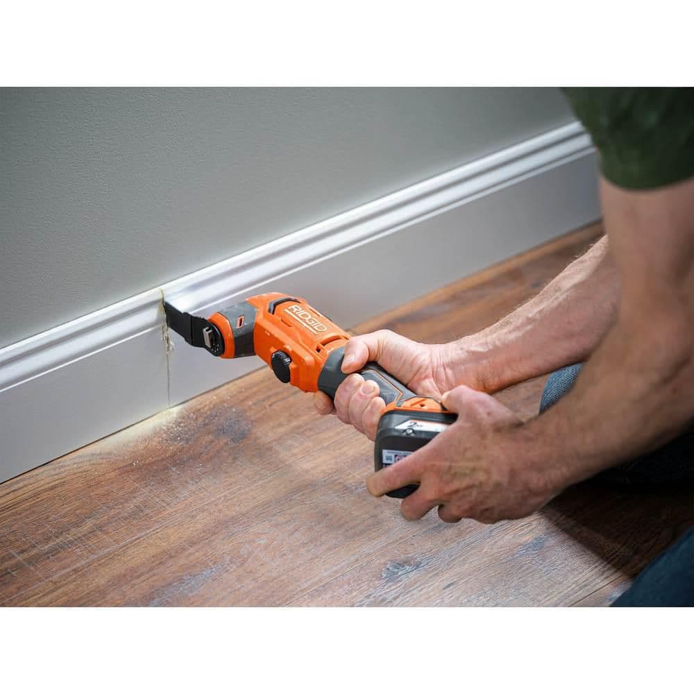 Ridgid 18V Cordless 6 Tool Combo Kit With 2 0 Ah Battery 4 0 Ah Battery Charger And Bag R96257