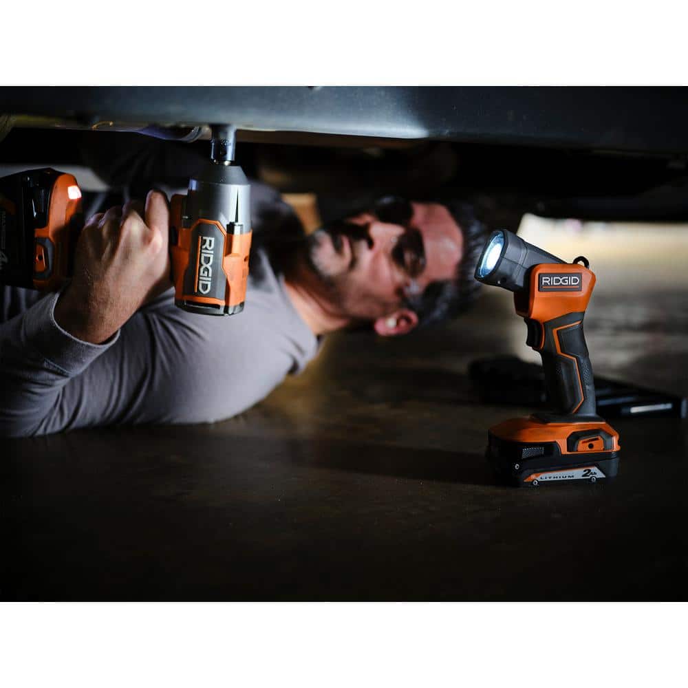 RIDGID 18V R96350 – Kit 10 Ferramentas com Baterias 2 Ah e 4 Ah