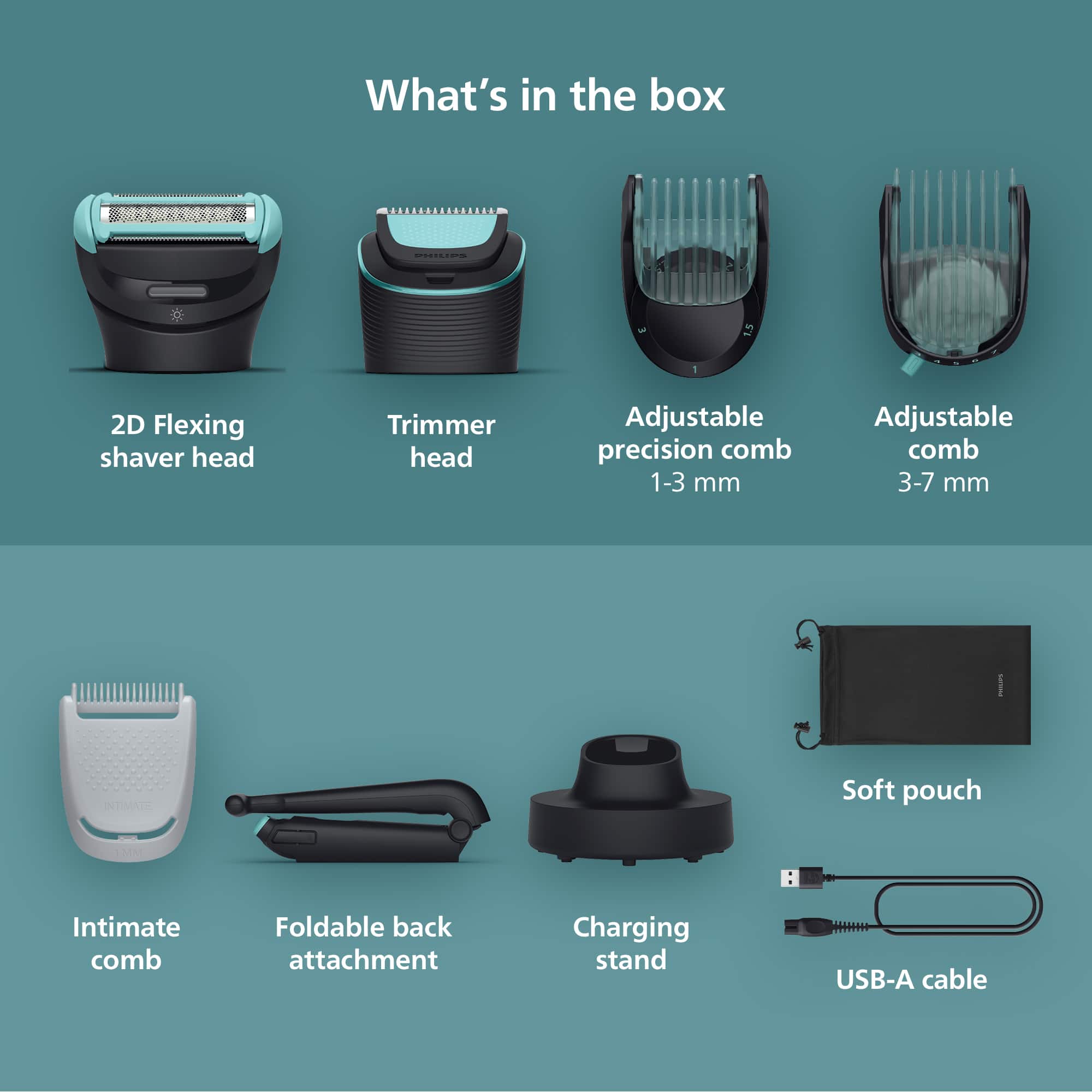 Philips Norelco Body Groomer 7000 BG7480/50 – Aparador Corporal - Imagem 5