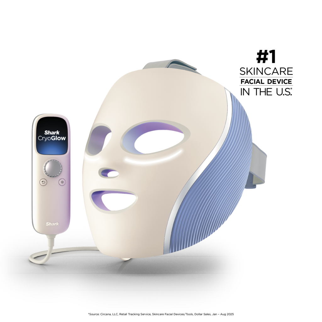 Shark CryoGlow – Máscara de LED com Resfriamento para os Olhos