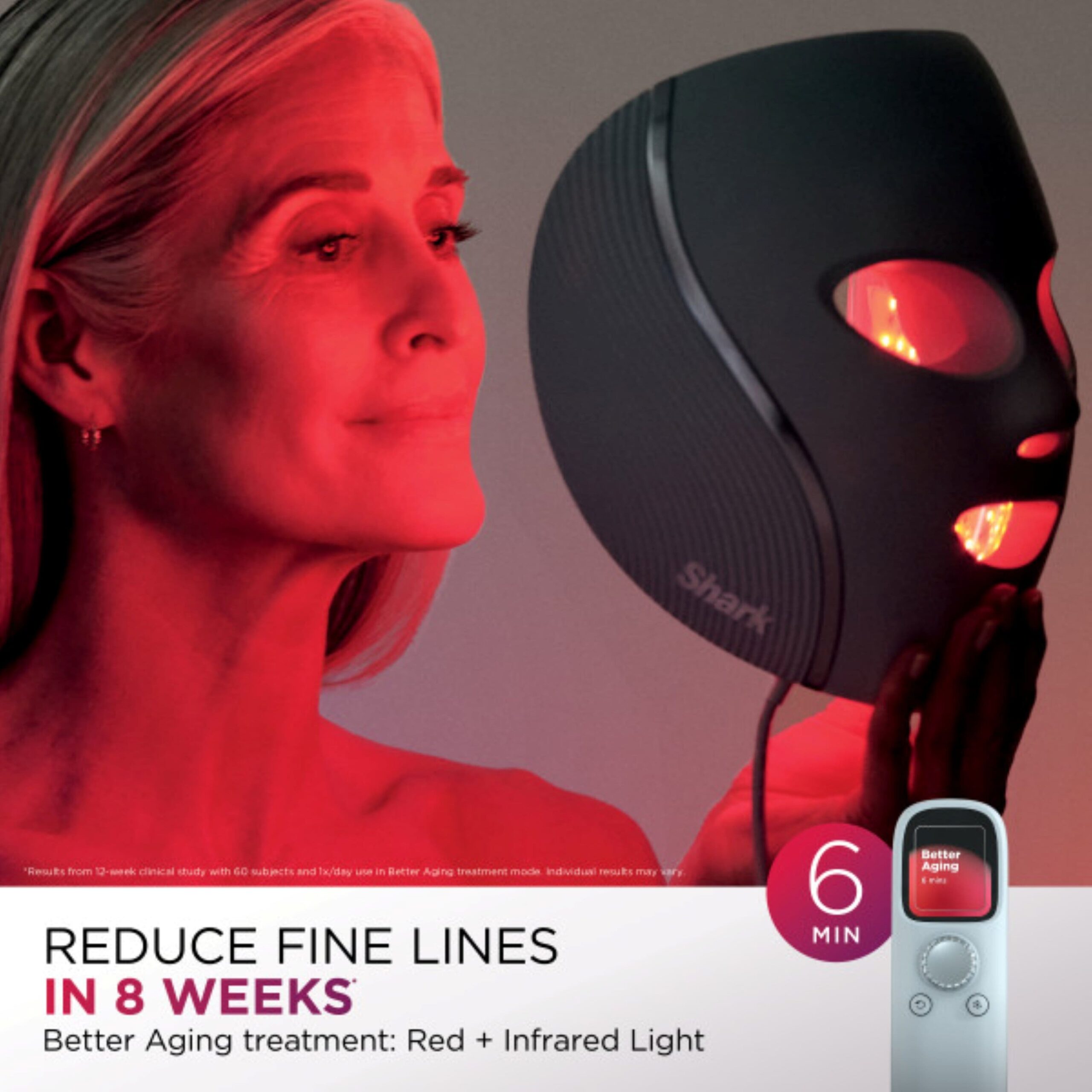 Shark CryoGlow Plus – Máscara de LED com Resfriamento para os Olhos - Imagem 9
