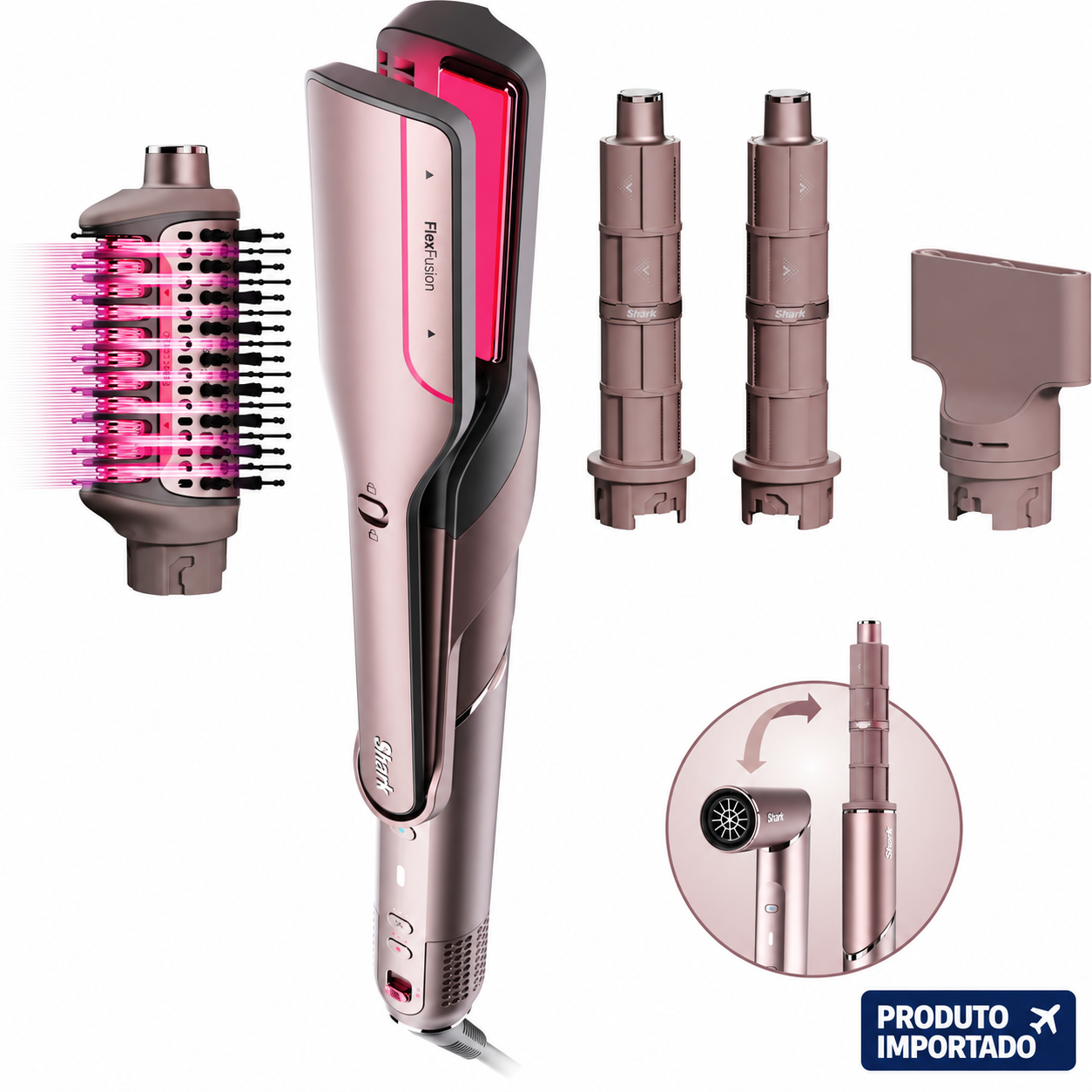 Shark FlexFusion HD641S – Secador e Modelador de Cabelo 110V - Imagem 1