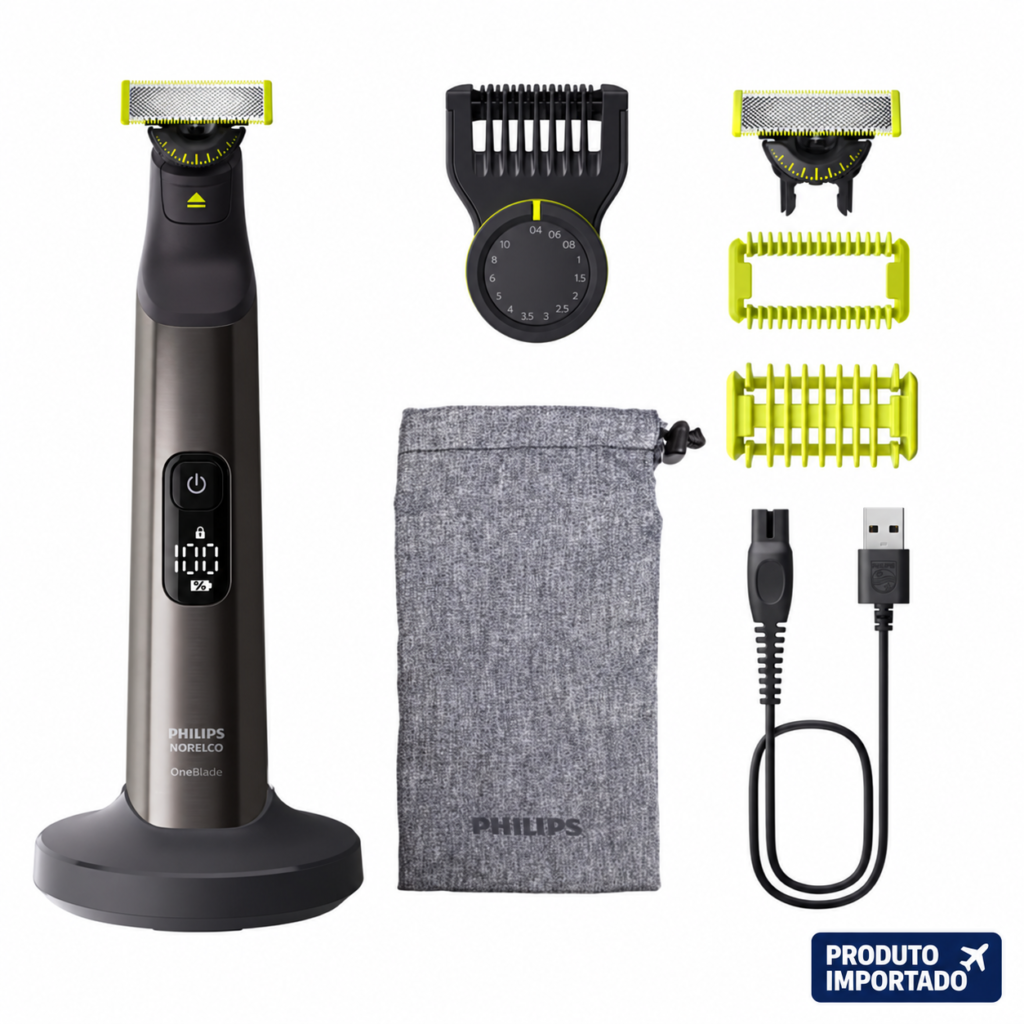 Philips Norelco OneBlade 360 Pro QP6552/70 – Aparador Rosto e Corpo