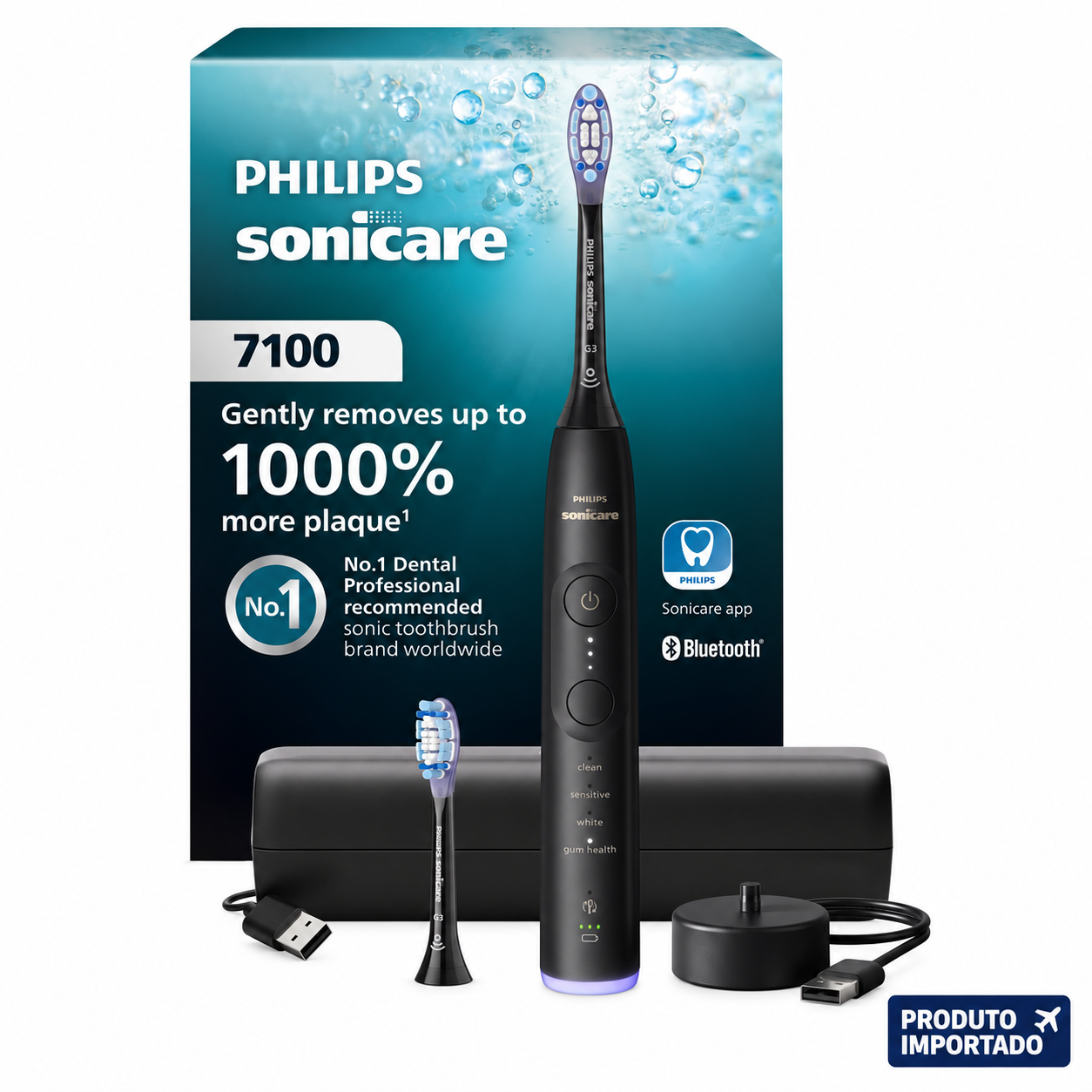 Philips Sonicare 7100 – Escova Elétrica com Sensor de Pressão - Imagem 1